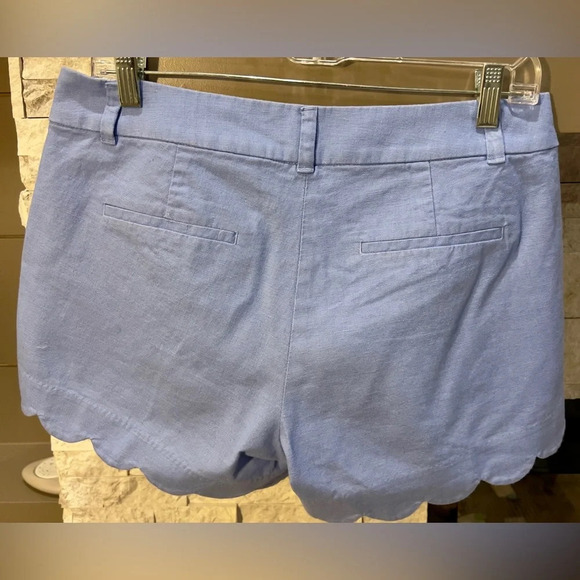 J Crew size 6 Scalloped light blue‎ shorts - Picture 6 of 6